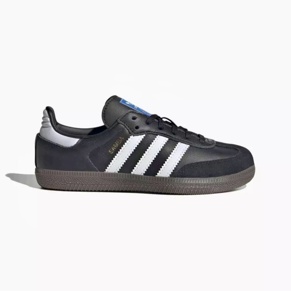 Adidas Samba Classic Leather Sneakers - Black/White size 2